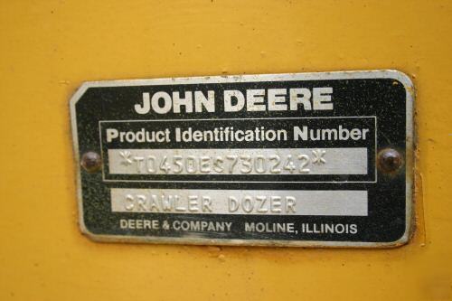 450E john deere dozer 1986 great machine 