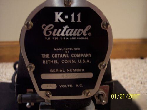 Cutawl machine model k-11 no 