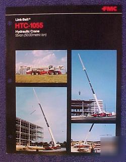 Link belt htc-1055 truck crane brochure 1982