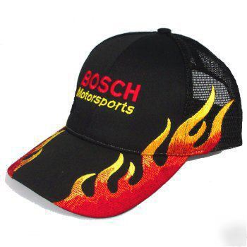 New bosch motorsports flame hat auto tool drill 
