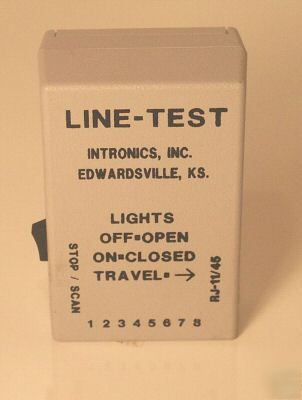 Telephone line test intronics inc rj-11/45