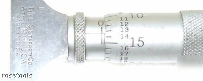 Used starrett 440 micrometer depth guage with box