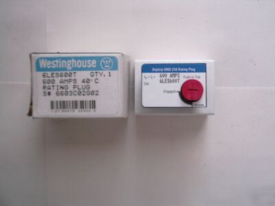 6LES600T 600 amps rating plug westinghouse cutler 