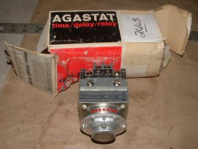 Agastat 2412AN pneumatic time delay relay tdr 