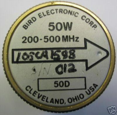 Bird element 50W 200-500MHZ