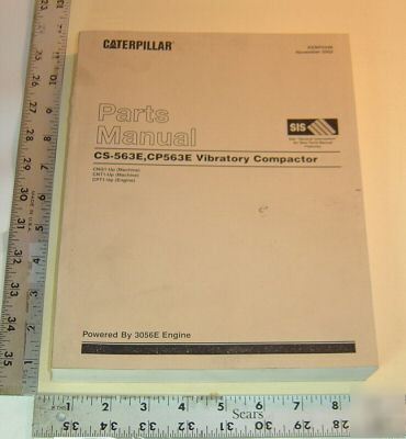Caterpillar parts book - vibratory compactor-cs-563E &