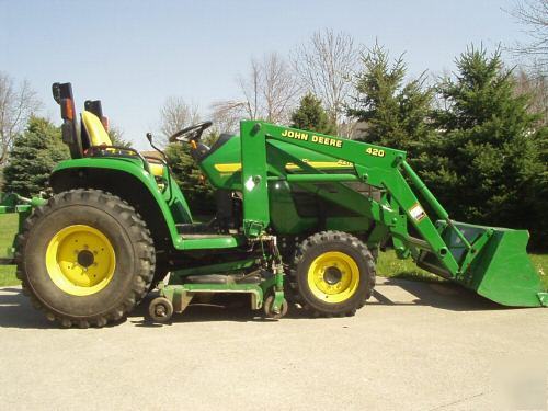 John deere 4210 compact utility tractor 4 wwd hydro 