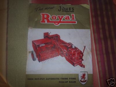 Jones royal baler brochure