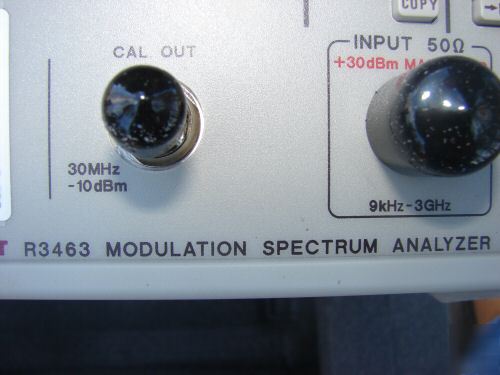 Like new advantest R3463 modulation spectrum analyzer 