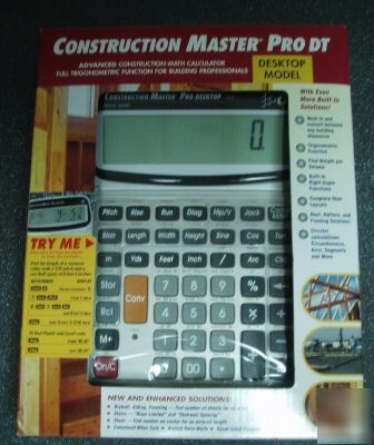 New construction master pro desktop w/ trig calculator 