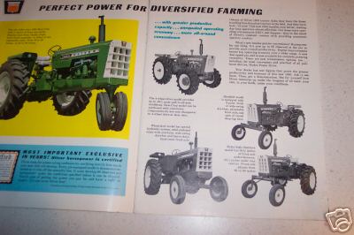 Oliver tractor 1650 sales brochure