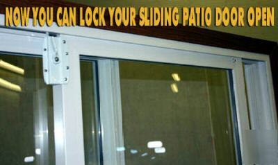 The smart lock - lock your sliding patio door when open