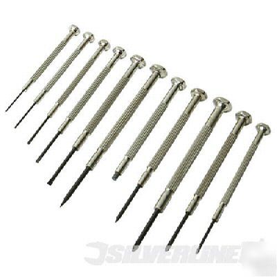 11 piece jewellers screwdriver set