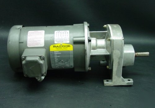 Baldor 1/2 hp -tefc- 56C dc motor VM3538 w/2.8 reducer