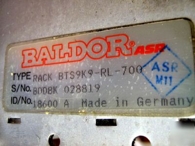 Baldor asr bts 10 : 6 drives, power supply, rack (10)