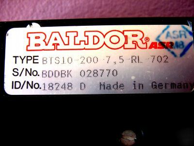 Baldor asr bts 10 : 6 drives, power supply, rack (10)