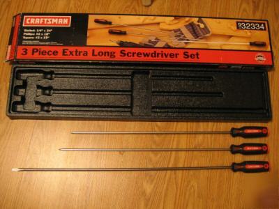 Craftsman 3 piece extra long screwdriver set