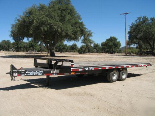 Econoline 7 ton tilt utility flatbed trailer