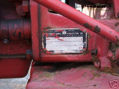 Farmall cub 2WD tractor with mowing deck