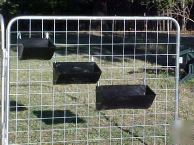 Fence feeder, small, for goats & sheep at 4H shows 