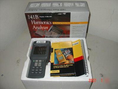 Fluke 41B power harmonics analyzer in box