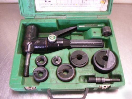 Greenlee 7906SB hydraulic knockout punch driver set