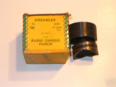 Greenlee radio chassis punch model 730