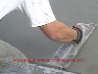 How to stamp concrete dvd -signature stamps stamping