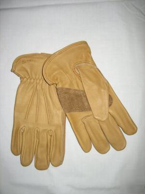 Leather drivers style glove size med 4 pair