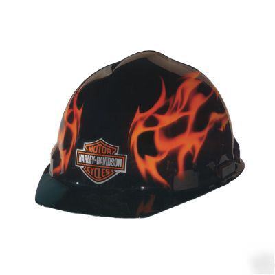 New harley davidson flame hard hat_safety _cap