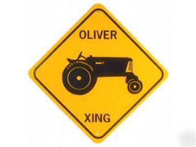 Oliver xing aluminum tractor sign