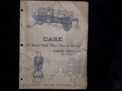 Original case o series field tillers tractor drawn part