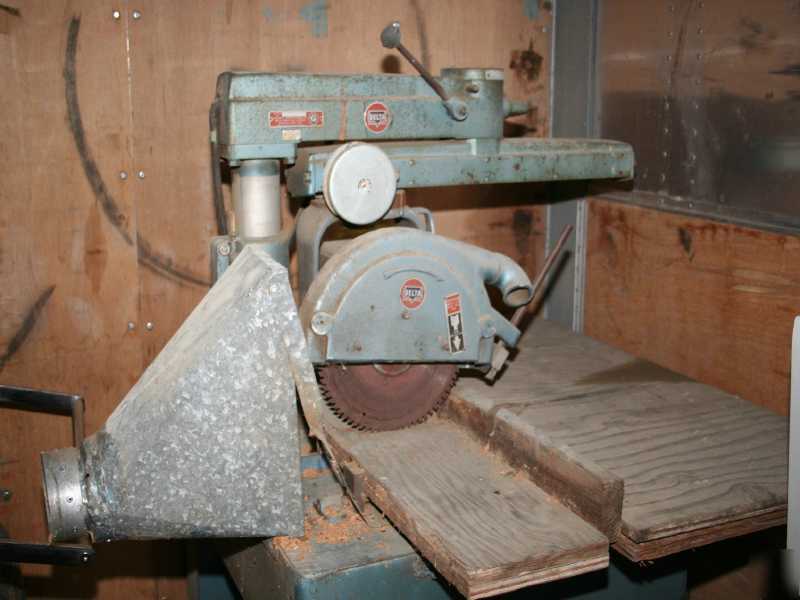 Rockwell delta commercial radial arm power saw