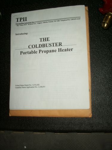 Tpii the coldbuster 150 (12 volt) propane heater