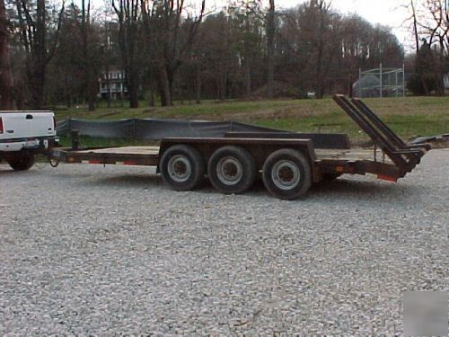20' equipment construction trailer, bobcat, excavator