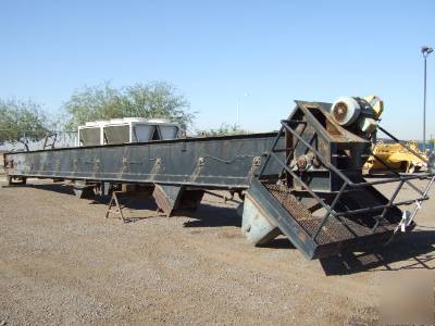 Asphalt plant silo drag slate 60' conveyor belt chain