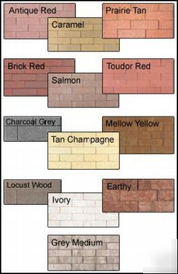 Brick block concrete stone stain tint dye sample kit 