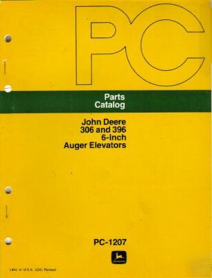John deere 306 & 396 6-in.auger elevators parts catalog