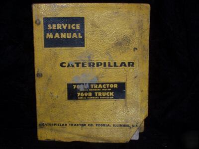 Original caterpillar 768B tractor 769B truck service 