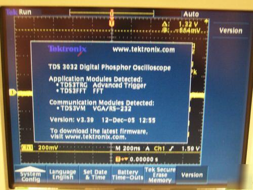 TDS3032 tektroniox 300MHZ o-scope w/ 3EA P6139A probes