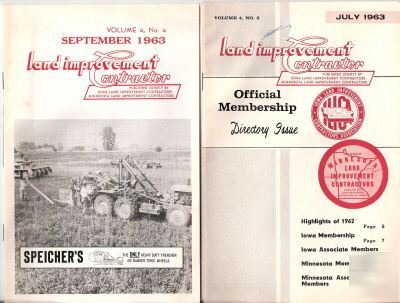 Vintage land improvement contractor sept 1963 speichers