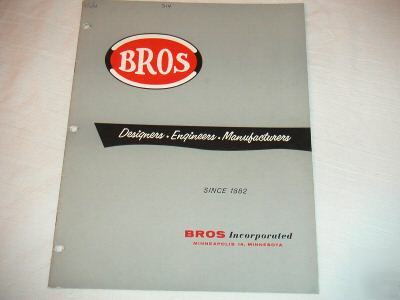 Bros 1959 product line brochure 