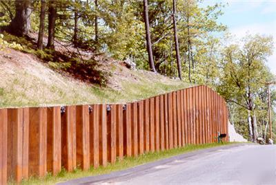 Building design & construction of sheet pile walls wall