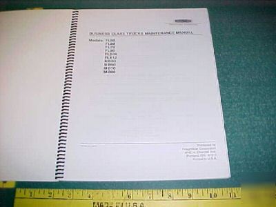 1992-'97 freightliner business class maintenance manual