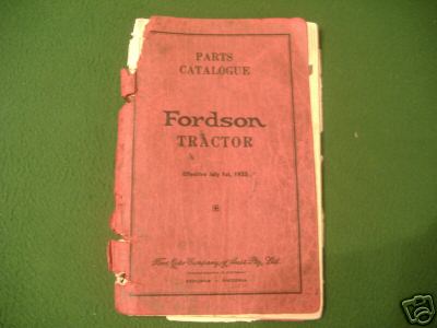 Fordson tractor manual 1935