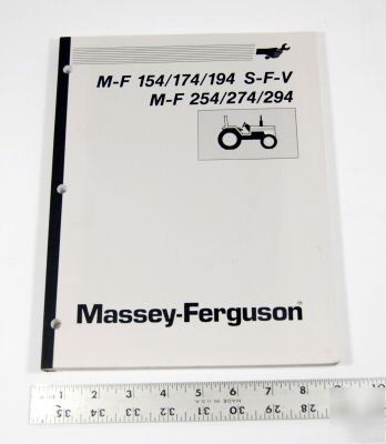 Massey ferguson service man - mf 154/174/194 s-f-v more