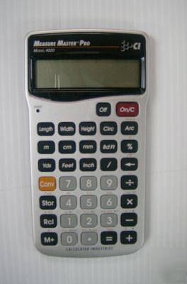 New construction measure master pro calculator 4020 