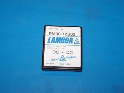 New lambda dc-dc converter PM30-12S03 3.3VDC 7.5A norsv