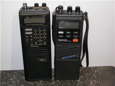 2 handheld radios scanners kx-G1500 regency R4030