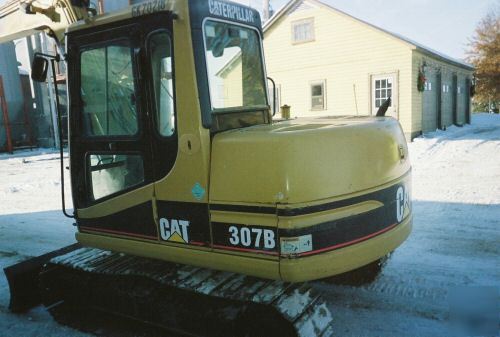 307B caterpillar excavator, trackhoe, backhoe, dozer 